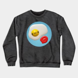 Cute 3D egg ketchup vampire Crewneck Sweatshirt